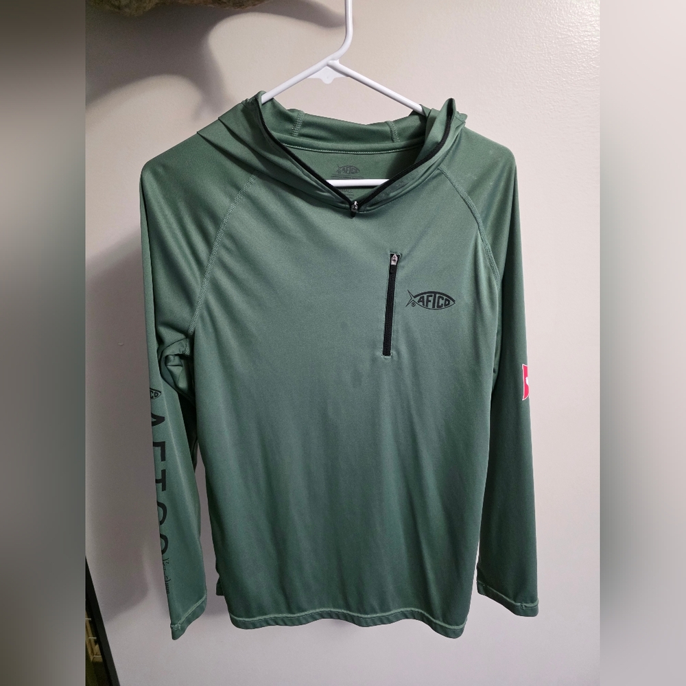 AFTCO Olive Performance Hoodie